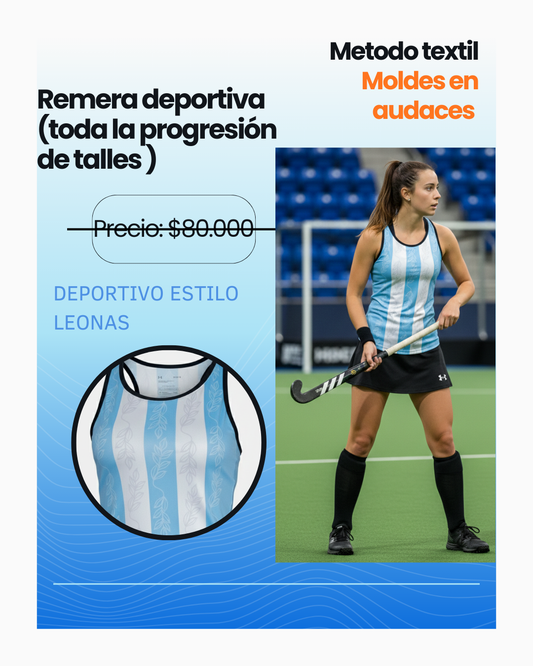MOLDE REMERA LAS LEONAS (TALLES S AL XL)