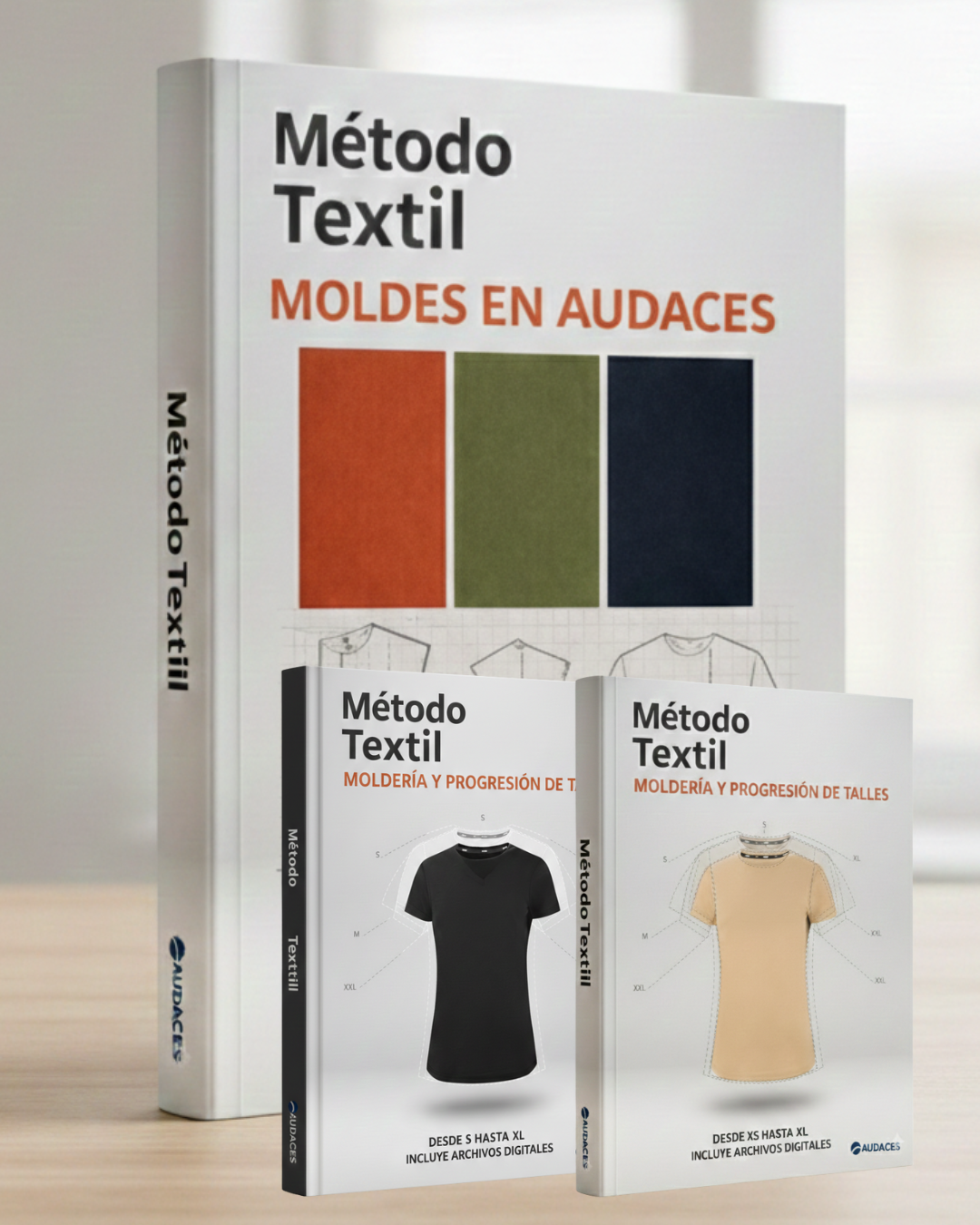 El PACK METODO TEXTIL  (2 MOLDES DE 🎁 TALLE S A XL)