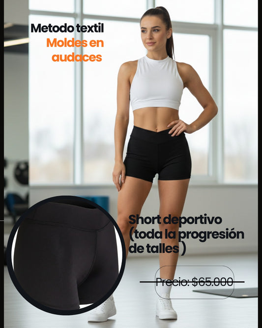 MOLDE SHORT DEPORTIVO (TALLE S A XL)